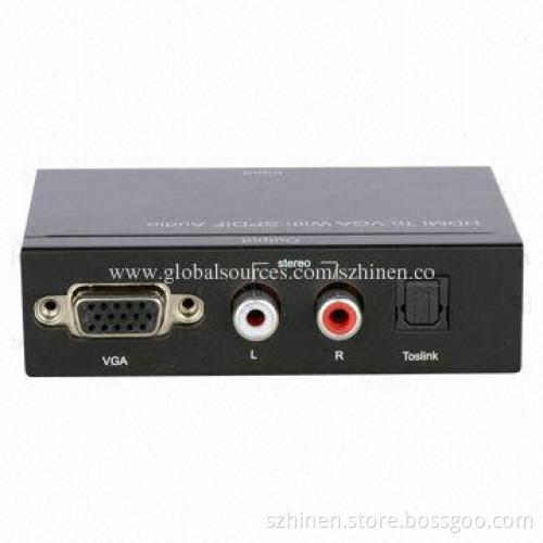 HDMI to VGA adapter with SPDIF Audio